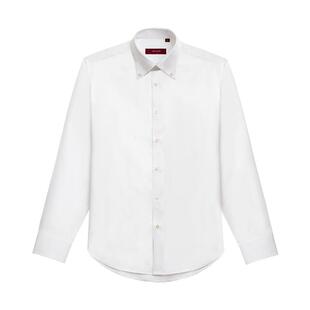 【丝滑高支DP免烫】AC长绒纯棉抗皱纽扣尖领衬衫男通勤正装白衬衣