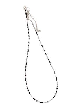 任嘉伦同款黑白串珠项链锁骨链