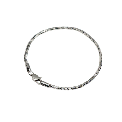 钛钢方形蛇骨手链男款小众设计