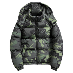 2025新款军旅风迷彩棉服男款加厚保暖棉袄子时尚潮流宽松外套棉衣