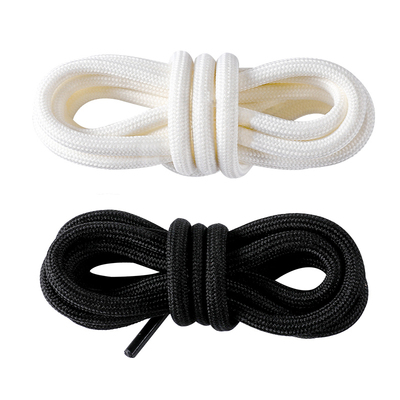 黑白通用加粗弹力防滑圆鞋带