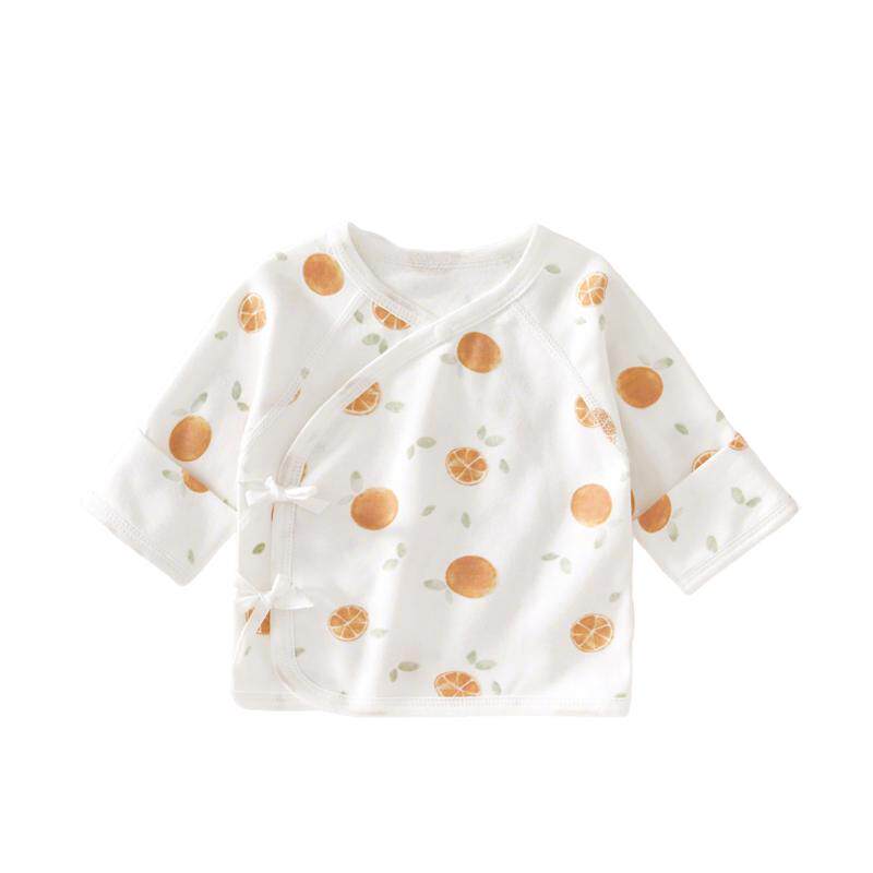 贝肽斯半背衣初生婴儿a类纯棉52码春秋新生儿衣服宝宝上衣和尚服S