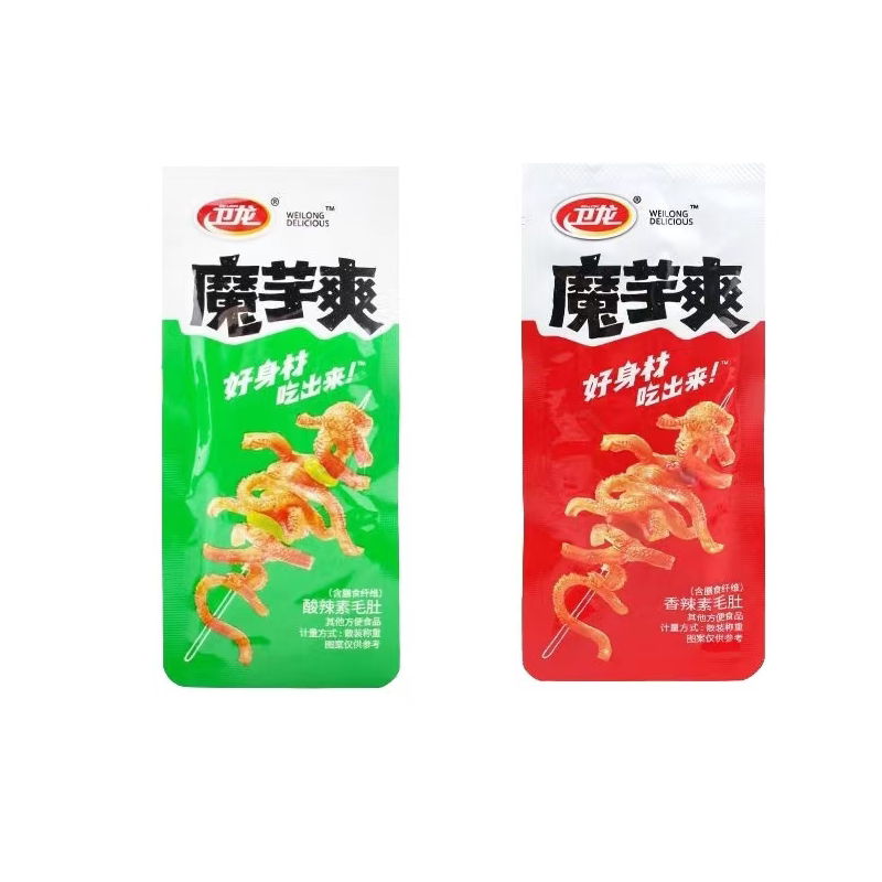 卫龙酸辣香辣魔芋爽经典辣条零食