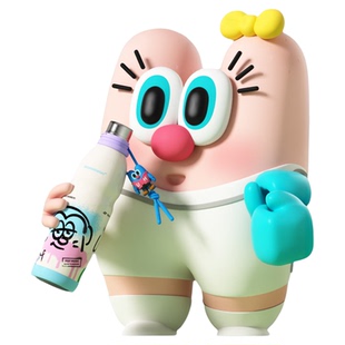 UOOHA满分能量运动水杯陶瓷涂层内胆保温杯大容量吸管杯子保冷杯