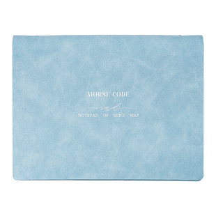 三年二班 思维导图皮面活页本横款试卷刷题本高颜值笔记本本子初中生专用错题本考研学习用品空白本高中生