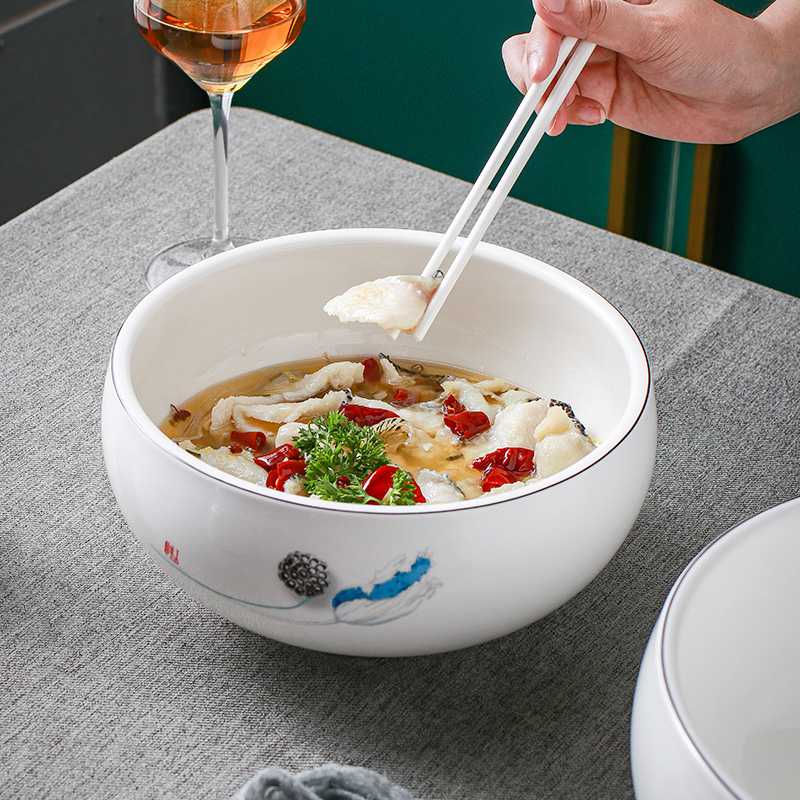 酸菜鱼水煮鱼大盆碗网红毛血旺专用碗水煮肉片大碗汤碗大号家用盆
