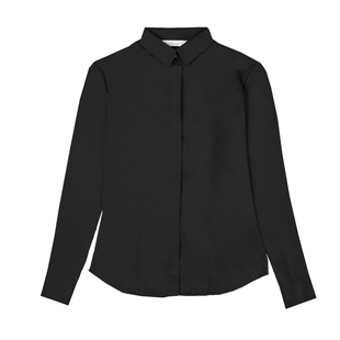 黑色衬衫女长袖春2026新款设计感小众职业正装工作服工装女士衬衣