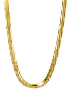 沐白MU蛇骨链配饰极细925银项链