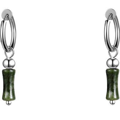 中式竹节夏季耳夹耳环