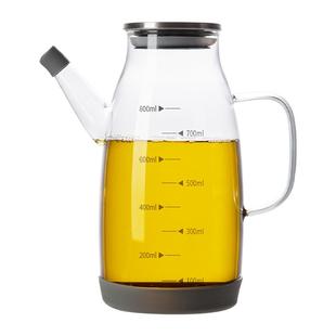 高硼硅玻璃油壶不挂油家用厨房油瓶装酱油醋调料瓶不锈钢装油容器