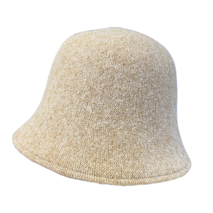 韩版纯色双面戴帽子女秋冬新款盆帽素颜遮脸水桶帽百搭针织渔夫帽