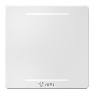 公牛白板86型家装假开关插座暗盒挡板白盖板空白面板遮丑盖出线孔