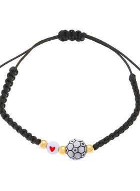 运动风编织球类装饰手链