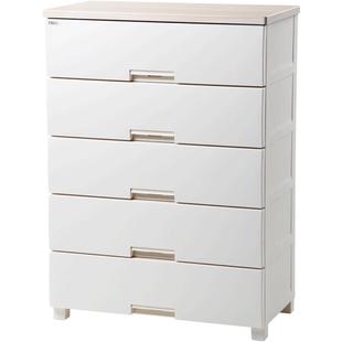 日本Tenma天马塑料收纳柜分层衣物玩具储物柜床头整理柜子抽屉柜