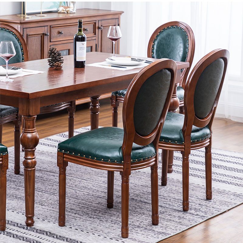 美式实木餐桌做旧现代简约家用复古小户型餐厅咖啡餐厅餐桌椅组合