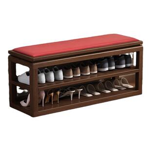全实木换鞋凳家用门口长凳入户门鞋柜坐凳一体新中式穿鞋凳鞋架