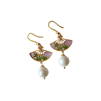 天然淡水珍珠耳环国风新中式耳饰