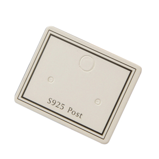 耳环卡纸包装定做 耳钉挂卡diy 韩版925银发夹卡项链挂卡logo定制