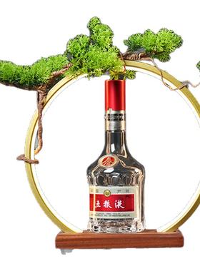 新中式灯圈摆件白酒展示架