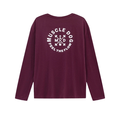 肌肉狗美式速干透气健身长袖T恤