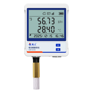 有人4G远程温湿度记录数采仪无线传感器报警机房冷库大棚养殖330