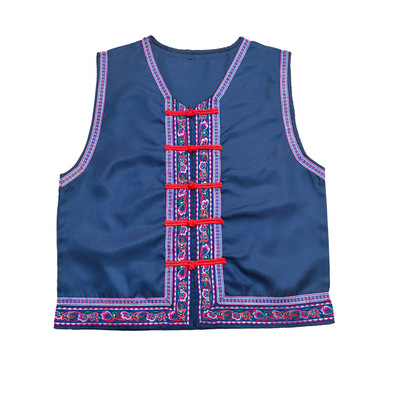 儿童少数民族服装壮族马甲