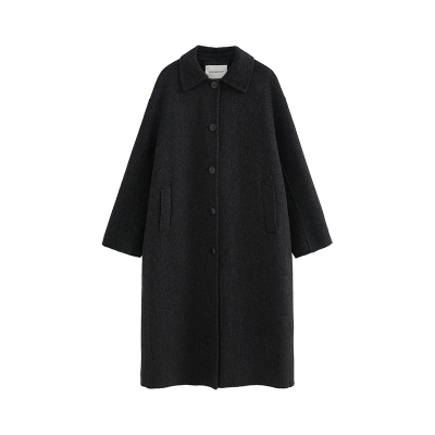 温柔系毛呢大衣中长款羊毛外套