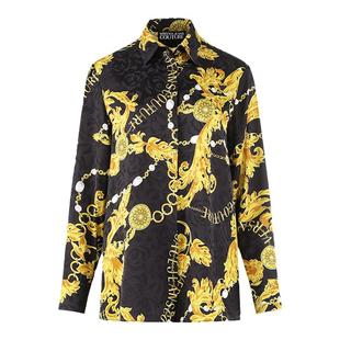 【甄品精选】VJC范思哲 女士中长款长袖衬衫75HAL222 NS289