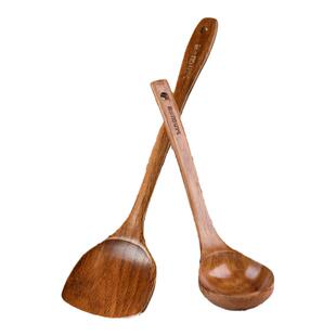 木铲子炒菜长柄木锅铲不粘锅木汤勺子厨房炒菜用的铲子懒人铲