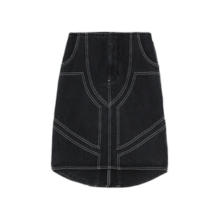 IT OFF-WHITE™女装车线装饰牛仔半身裙200000XK