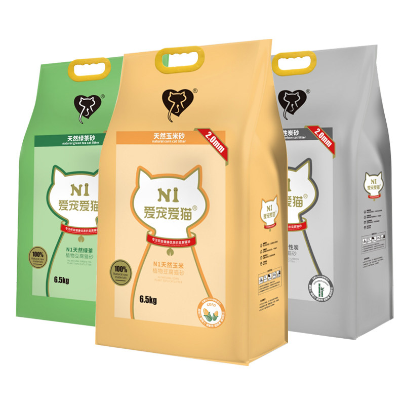 【立即抢购】N1爱宠爱猫纯豆腐猫砂除臭吸水可冲厕所6.5kg*1包