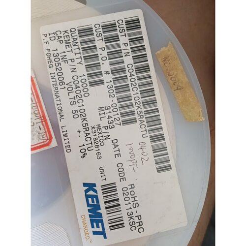 询价-KEMET C0402C102K5RACTU可维修
