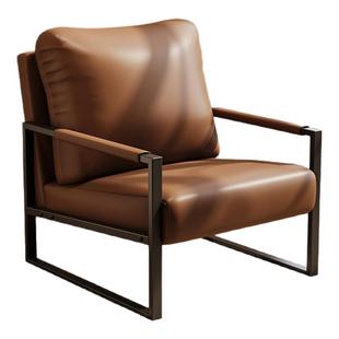 北欧单人沙发椅设计师阳台休闲椅子客厅轻奢高级洽谈接待懒人座椅