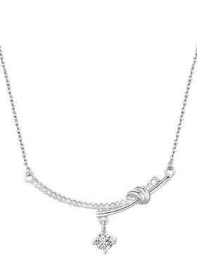 为你一笑倾心纯银项链