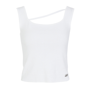 婉甸2025夏季新品米白毛织背心1242W04RSA