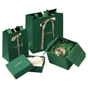 LA MER海蓝之谜礼盒包装礼盒空盒精粹水礼盒包装盒礼袋袋子现货