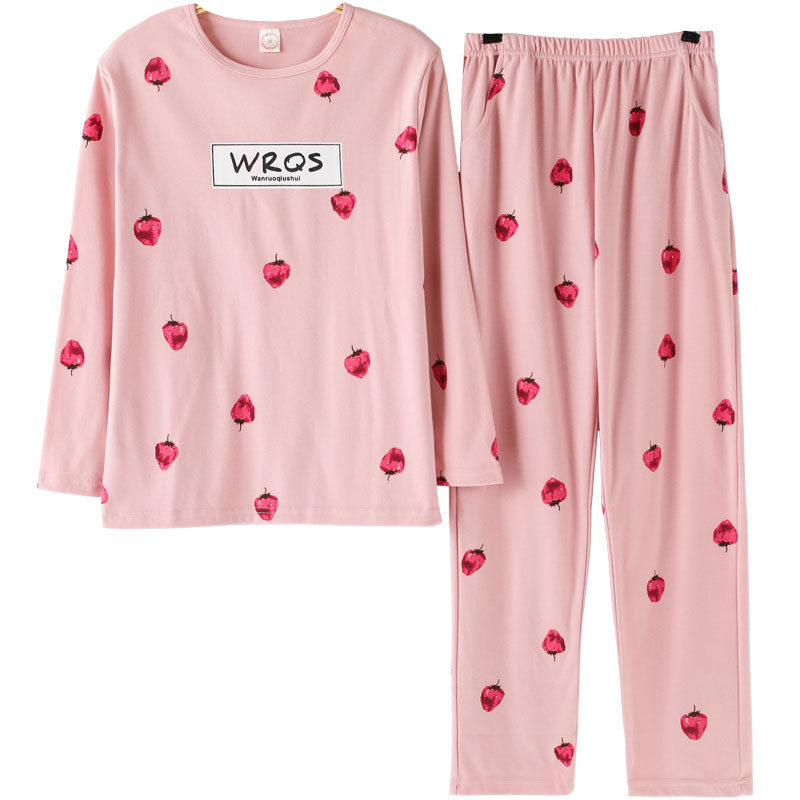 长袖印花睡衣家居服套装