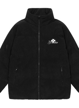 GUUKA立体花朵灯芯绒棉服