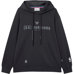 杰克琼斯NBA联名男装卫衣秋冬2025年新款落肩袖宽松卫衣胶印连帽