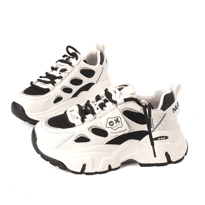  真皮休闲babore时尚厚底老爹鞋