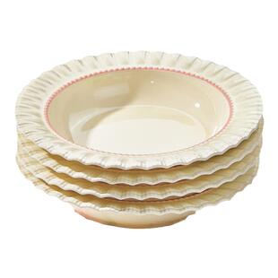 法式草帽盘高级感陶瓷盘子家用菜盘2026新款好看的餐盘釉下彩餐具