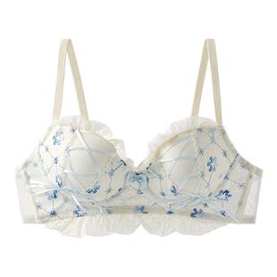 都市丽人内衣女小胸聚拢显大纯欲风蕾丝2026新款爆款文胸内裤套装