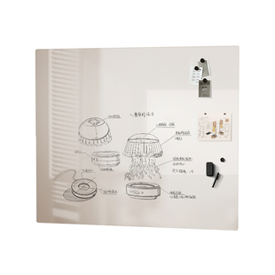 双层磁性白板墙贴儿童家用磁力积木墙面白板写字板涂鸦照片墙上墙贴墙可擦写无尘小教学磁吸画板黑板墙贴