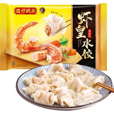 湾仔码头虾皇水饺皮薄劲道400g