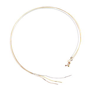 S925纯银调节车花项圈DIY项链带针路路通满天星颈圈伸缩万用项圈