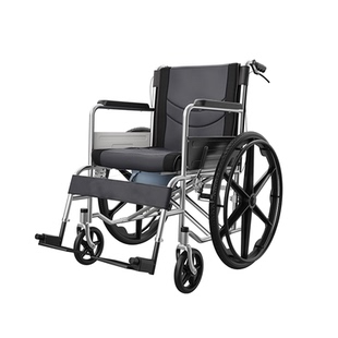 恒倍舒轮椅车可躺多功能轻便折叠坐便小型老人老年专用代步手推车