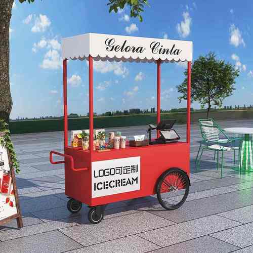 户外餐车油炸小吃摆摊手推车网红夜市奶茶咖啡炸串关东煮移动餐车