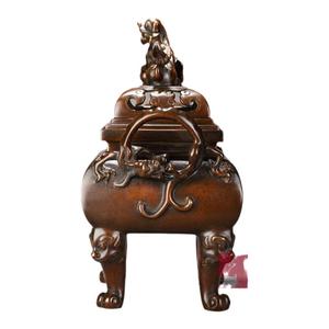 手艺江南 巧生炉 陈巧生制 螭龙耳鼎熏炉 铜香炉 收藏 宣德炉