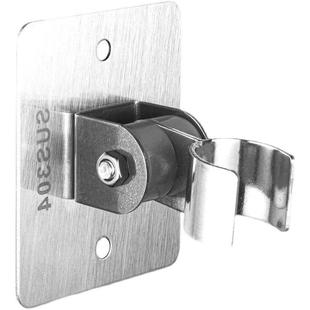 不锈钢304免打孔花洒支架底座万向调节免钉浴室软管喷头挂座淋浴