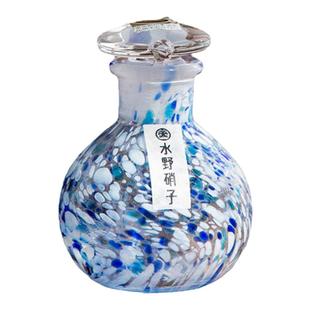 日本进口水野硝子水晶玻璃酱油瓶家用防漏调料瓶日式餐桌油醋瓶子
